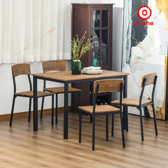 Bộ bàn ăn đa năng có ghế Ohaha - BA017