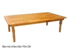Bàn Trà Chân Tiện (70cm x 120cm) BT02-OH OHAHA