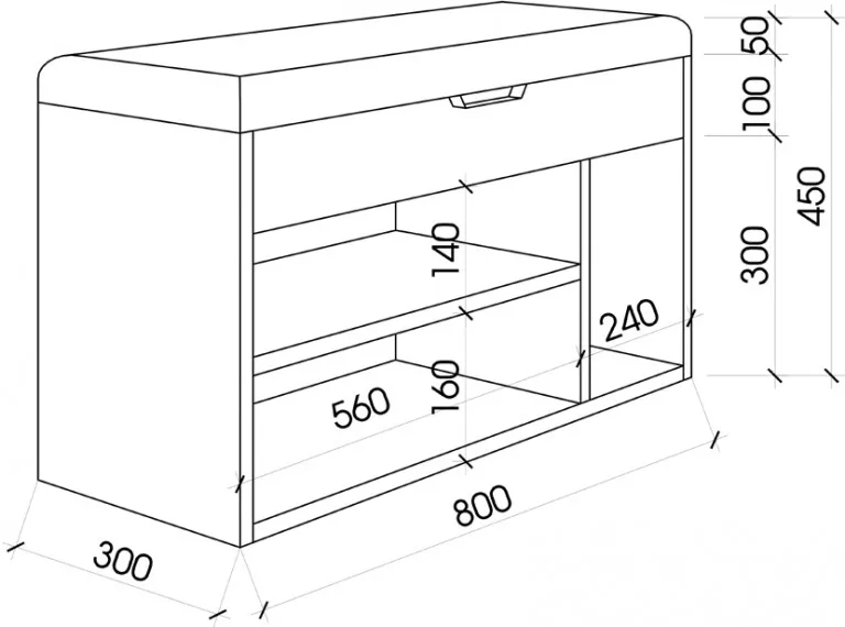 Tủ giày thông minh bọc nệm Ohaha - TG041
