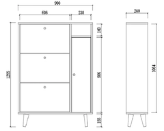 Tủ giày thông minh tiện dụng nhiều ngăn Ohaha - TG012