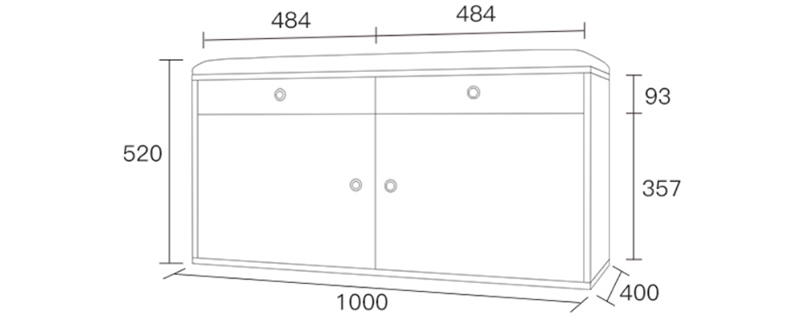 Tủ giày đa năng bọc nệm - TG026