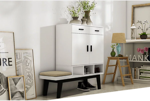 Tủ giày đa năng tiện dụng có ghế Ohaha - TG027