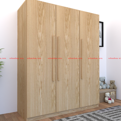 Tủ quần áo gỗ cao su tự nhiên phủ venner sồi Ohaha - VE005