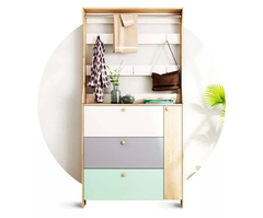 Tủ giày thông minh nhiều ngăn tiện dụng có giá treo Ohaha - TG029