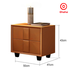 Giường ngủ gỗ bọc da cao cấp Ohaha có kèm tab - GN024