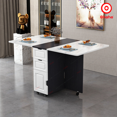 Bàn ăn thông minh xếp gọn Ohaha có bánh xe - BA026