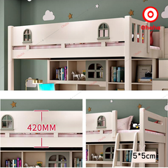 Giường tầng thông minh cao cấp Ohaha có tủ áo và bàn học - GTCC026