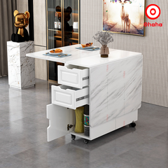 Bàn ăn thông minh xếp gọn Ohaha có bánh xe - BA026