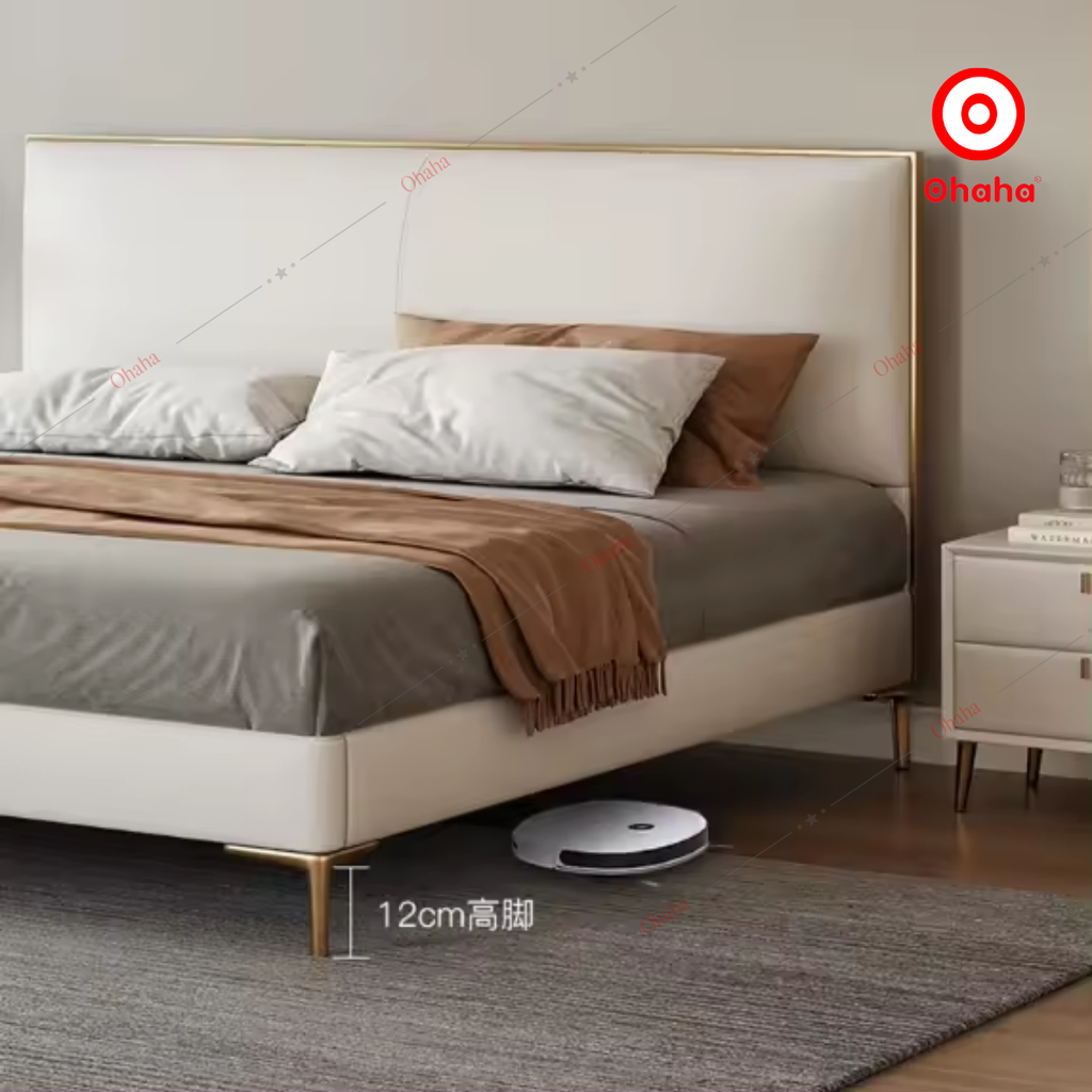 Giường ngủ công nghiệp bọc nệm OHAHA - GN036