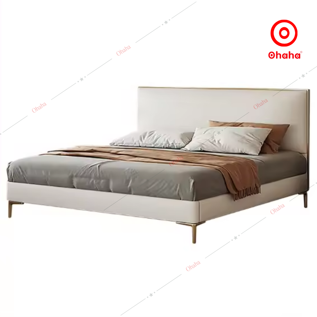 Giường ngủ công nghiệp bọc nệm OHAHA - GN036