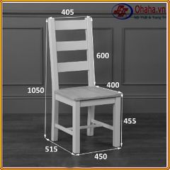 GHẾ GỖ SỒI – MẶT GỖ 10-OH OHAHA