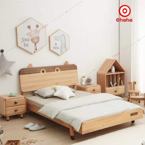 Giường ngủ hiện đại hình chú bò cho bé - GTE011