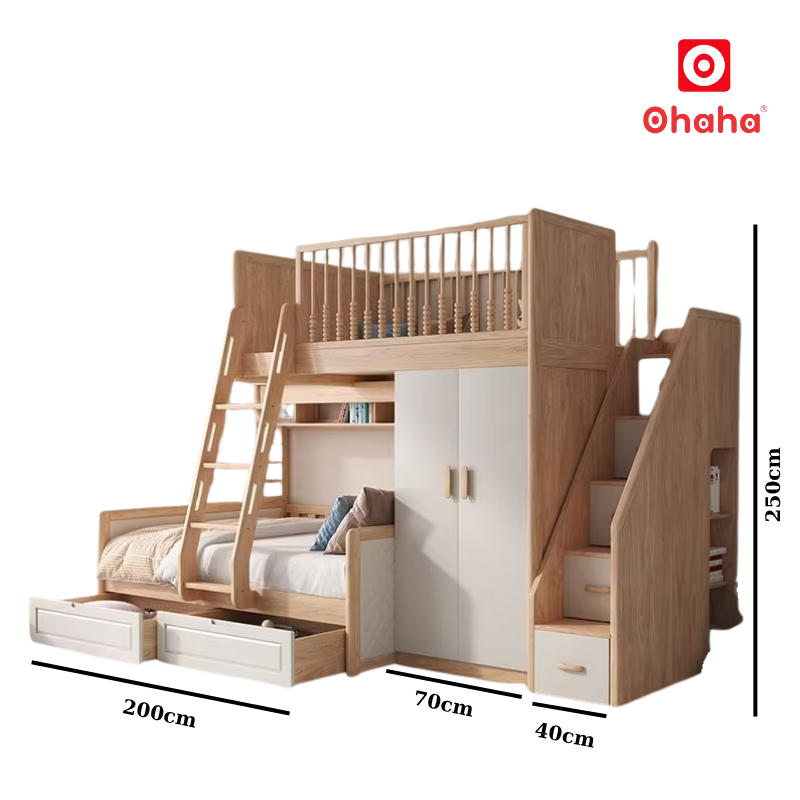 Giường tầng thông minh Ohaha - GTTM051
