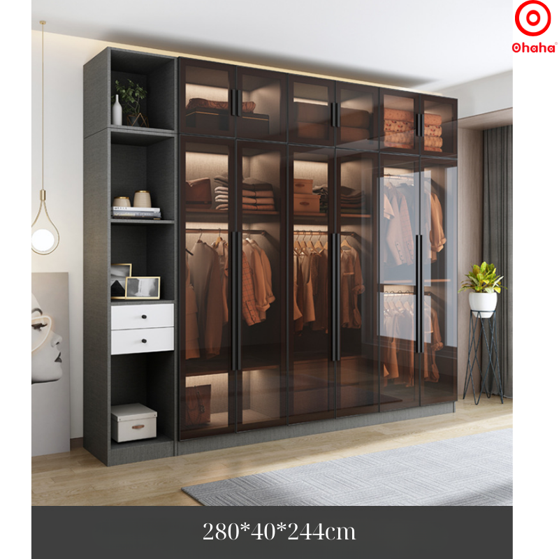 Tủ quần áo cánh kính cao cấp OHAHA - TCK010