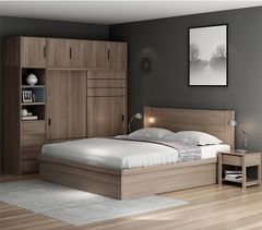Tủ Quần Áo Gỗ Công Nghiệp Cánh Lùa Kiểu Vintage Ohaha - VI004