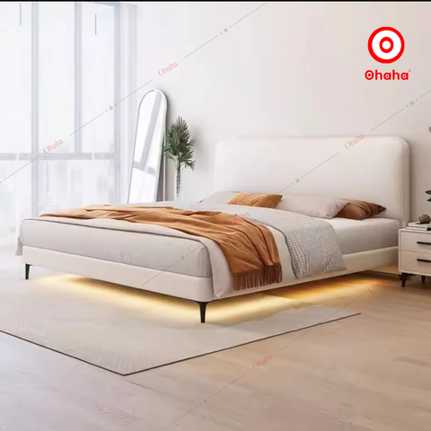 Giường ngủ công nghiệp bọc nệm OHAHA - GN038
