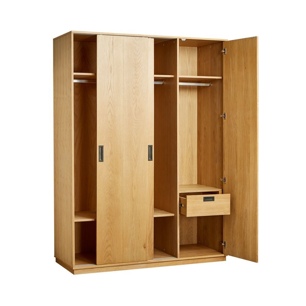 Tủ Quần Áo Phủ Veneer Sồi Cao Cấp Ohaha - VE001