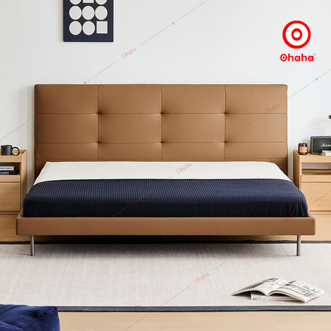 Giường ngủ công nghiệp bọc nệm OHAHA - GN039