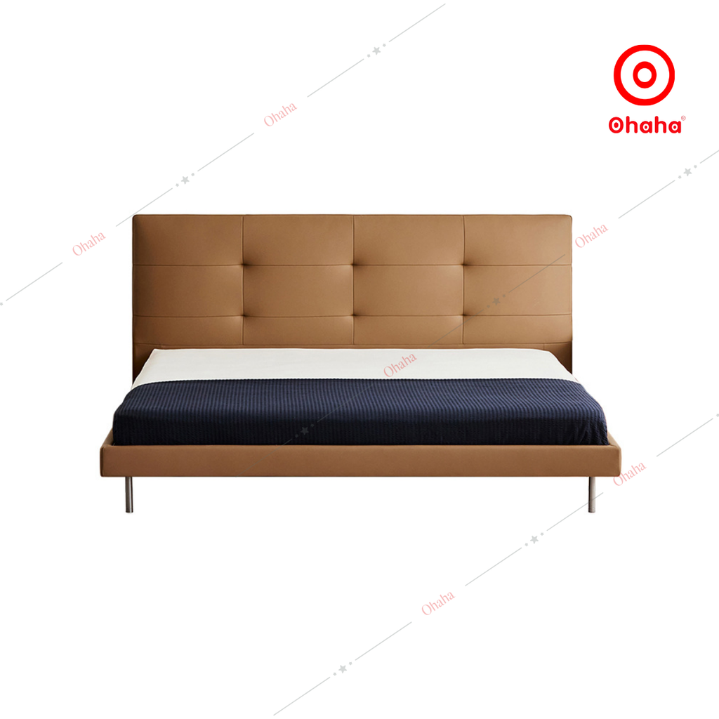 Giường ngủ công nghiệp bọc nệm OHAHA - GN039