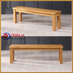 GHẾ BĂNG GỖ SỒI – MẶT GỖ (90cm) 15-OH OHAHA