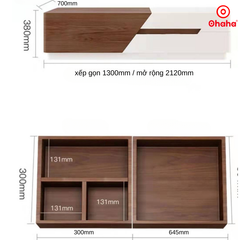 Bàn sofa xếp gọn OHAHA kiểu dáng độc đáo - BDN003