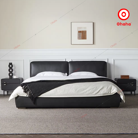 Giường ngủ công nghiệp bọc nệm OHAHA - GN040