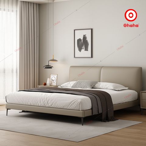 Giường ngủ công nghiệp bọc nệm OHAHA - GN041