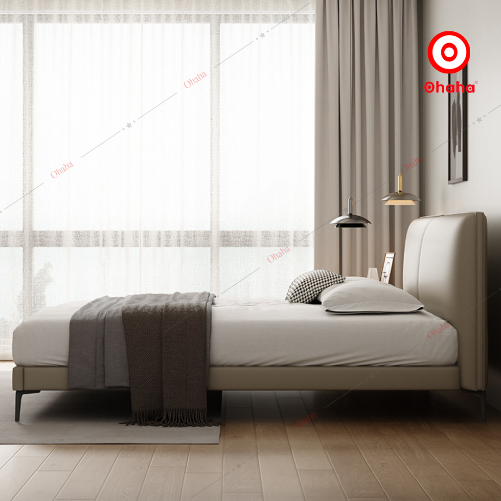 Giường ngủ công nghiệp bọc nệm OHAHA - GN041