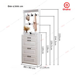 Tủ giày thông minh siêu mỏng cao cấp Ohaha - TGCC035