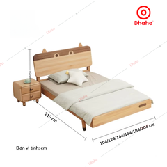 Giường ngủ hiện đại hình chú bò cho bé - GTE011