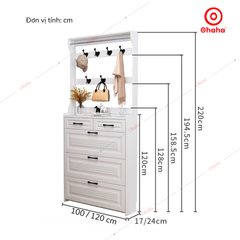 Tủ giày thông minh siêu mỏng cao cấp Ohaha - TGCC035