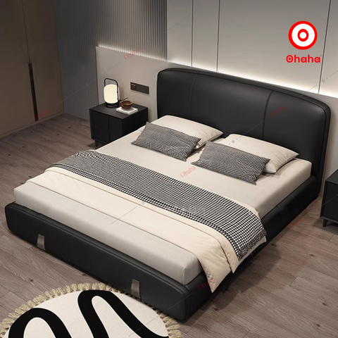 Giường ngủ công nghiệp bọc nệm OHAHA - GN042