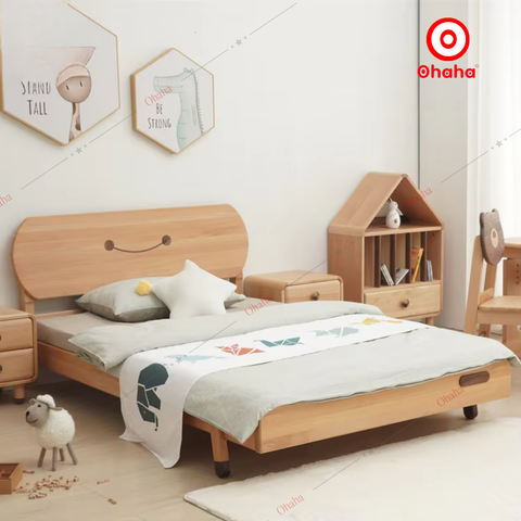 Giường ngủ hiện đại hình mặt cười cho bé - GTE009
