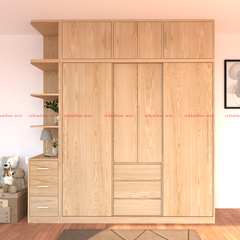 Tủ Quần Áo Gỗ Cao Cấp OHAHA 006