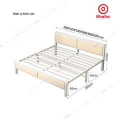 Giường sắt hiện đại Ohaha - GS008