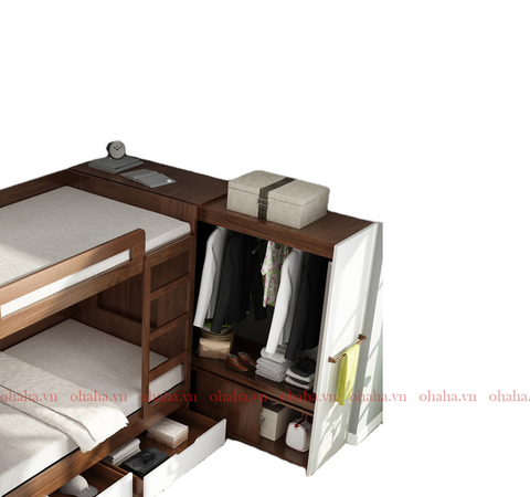 Giường tầng thông minh cao cấp Ohaha - GTCC022