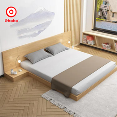 Giường ngủ bệt kiểu Nhật kèm vách đầu giường Ohaha - GB005