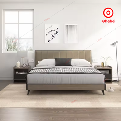 Giường ngủ công nghiệp bọc nệm OHAHA - GN030