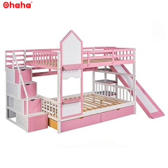 Giường tầng thông minh cao cấp có CẦU TRƯỢT Ohaha - GTCC011