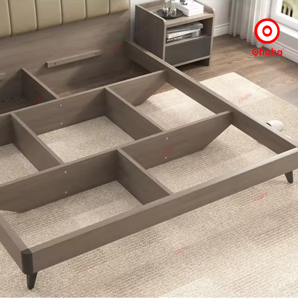 Giường ngủ công nghiệp bọc nệm OHAHA - GN030