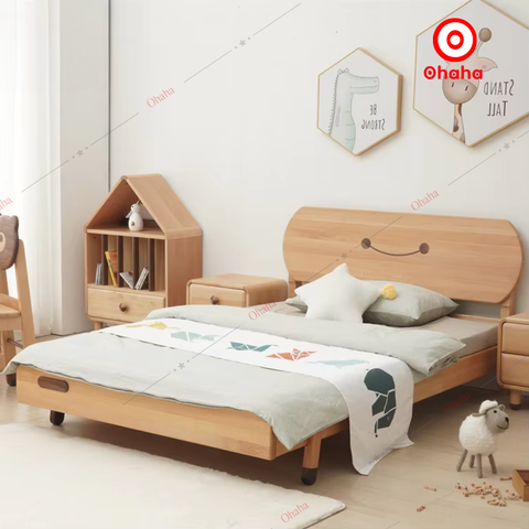 Giường ngủ hiện đại hình mặt cười cho bé - GTE009