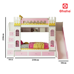 Giường tầng công chúa Ohaha - GTTM053