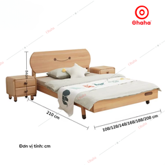 Giường ngủ hiện đại hình mặt cười cho bé - GTE009