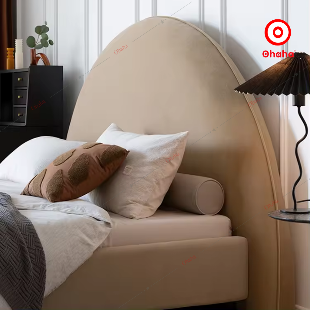 Giường ngủ công nghiệp bọc nệm OHAHA - GN047