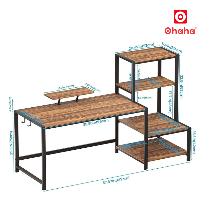 Bàn làm việc cao cấp Ohaha - BLV026