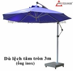 Dù lệch tâm tròn (ống inox) OH-03