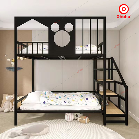 Giường tầng thông minh khung sắt Ohaha - GTS034