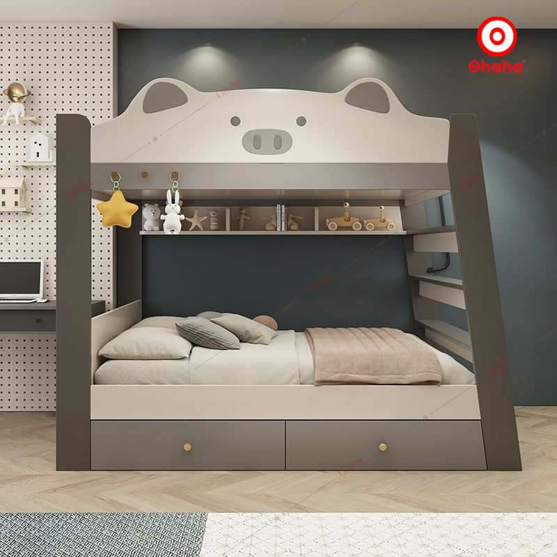 Giường tầng thông minh hiện đại cao cấp Ohaha - GTHĐ027