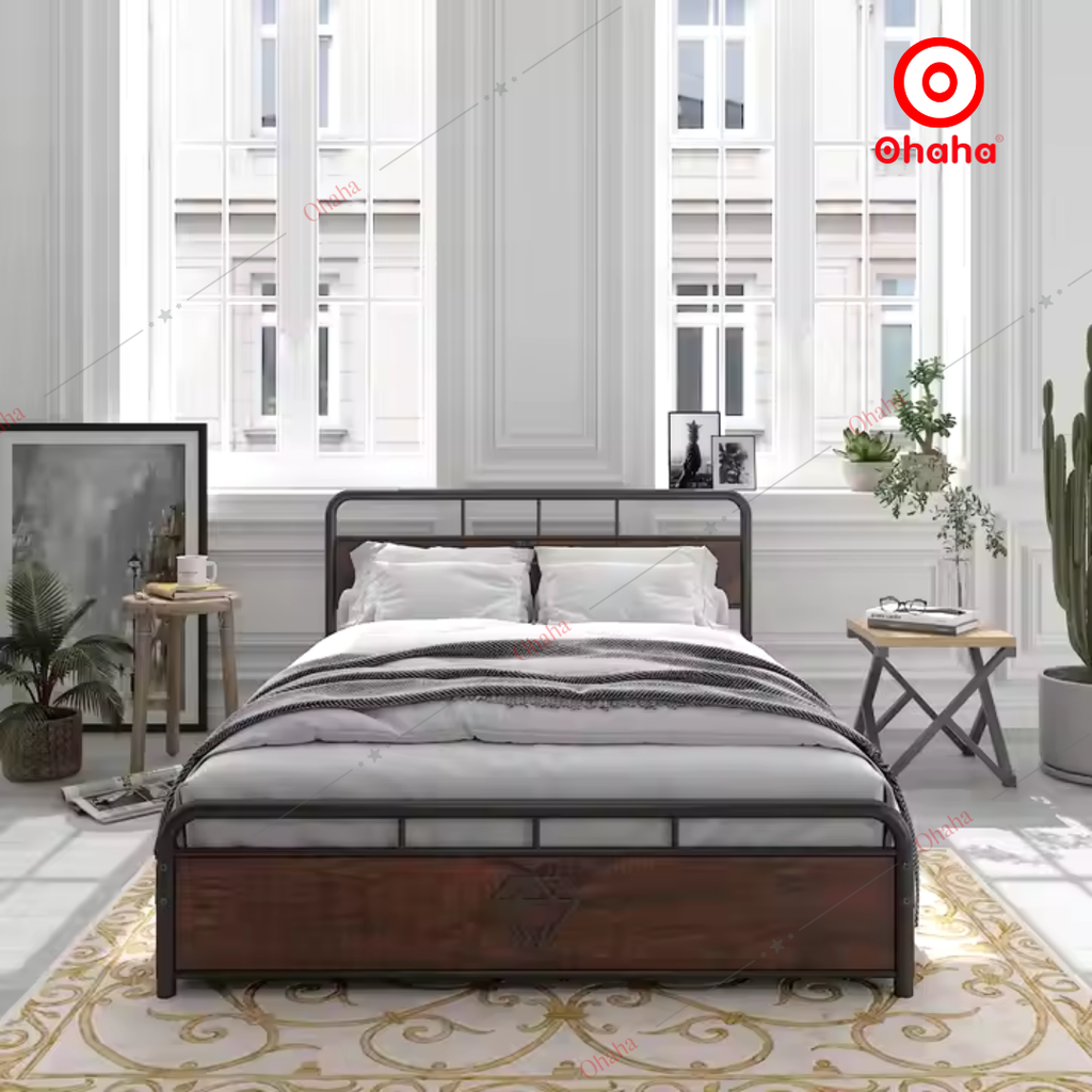 Giường sắt hiện đại Ohaha - GS007
