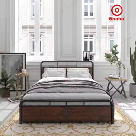 Giường sắt hiện đại Ohaha - GS007